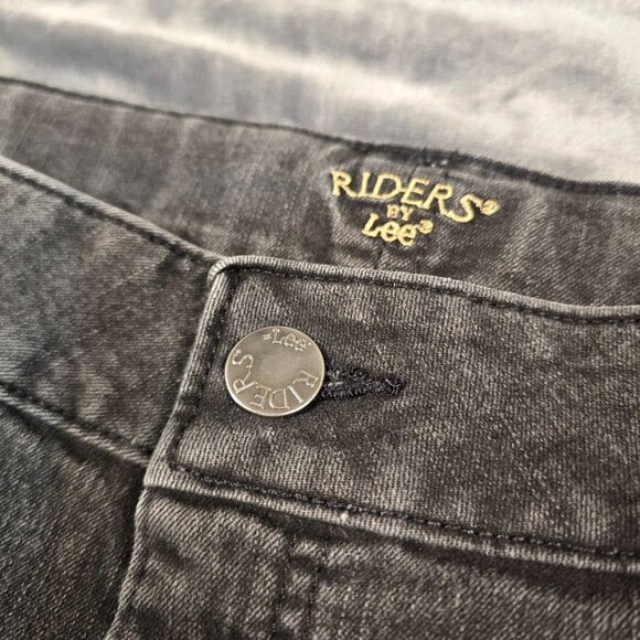 Riders by Lee Jeans Womens 20W Gray Bootcut Jeans Plus Size Stretch Denim Y2K - Picture 4 of 15